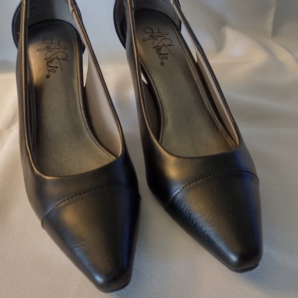 Life Stride black 3" heels, Kizzy style, size 7.5M - Picture 1 of 5